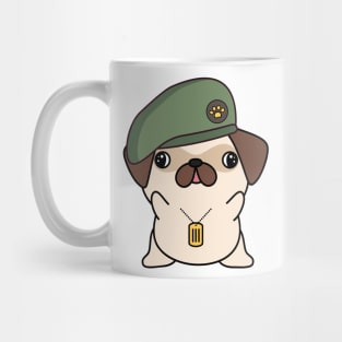 Green Beret Pug Mug